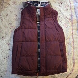 Maroon Quilted Vest